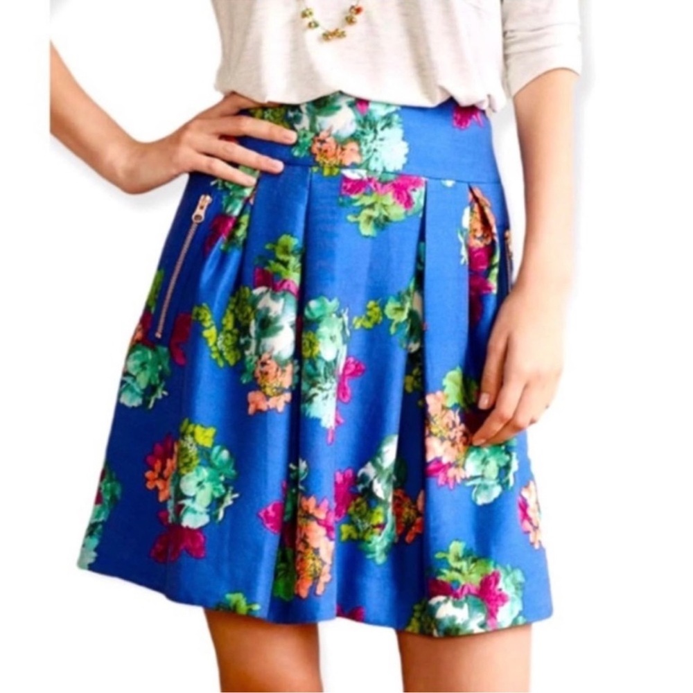 Anthropologie Floral Skirt